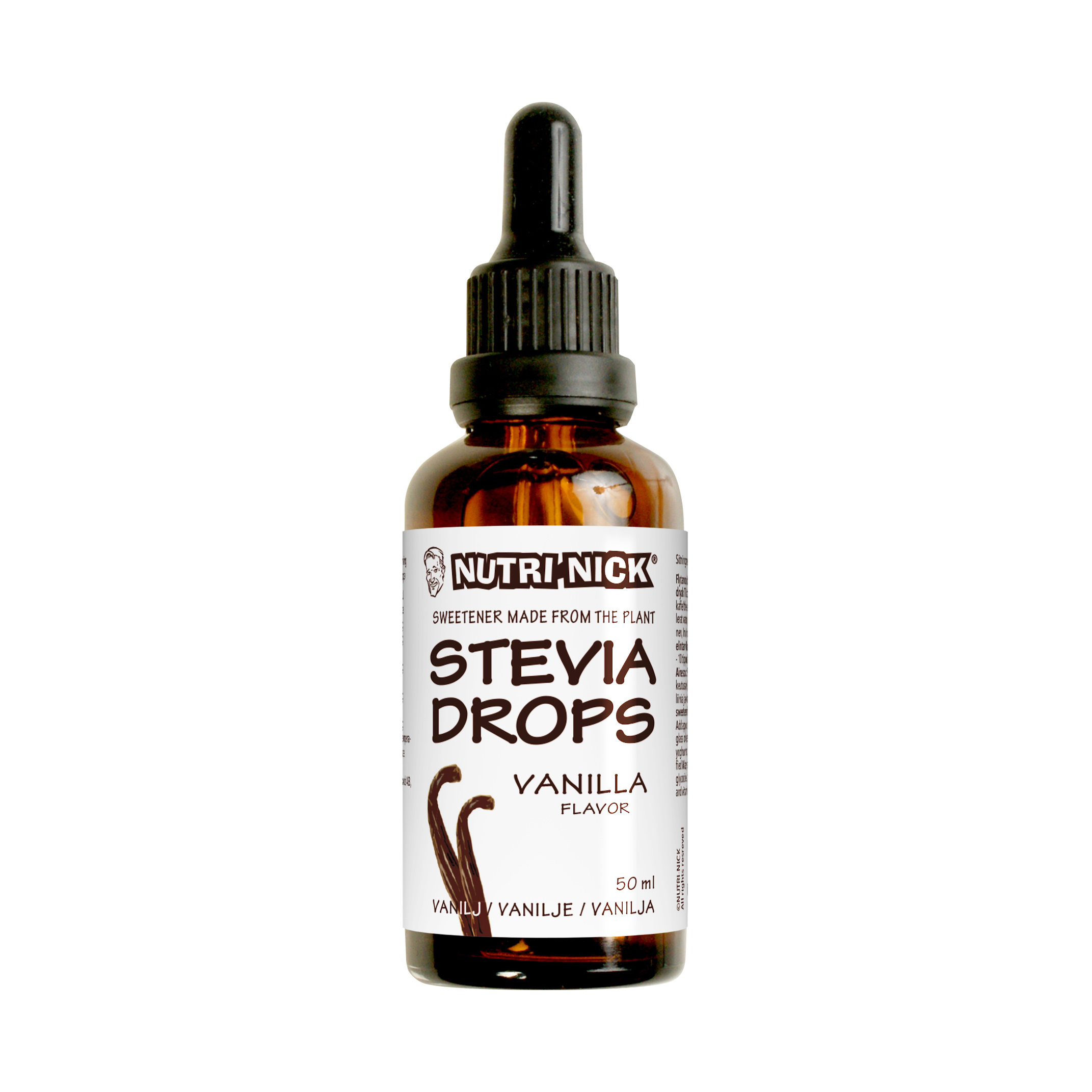 Rawsome Life Stevia drops, vanilla flavor, 50ml